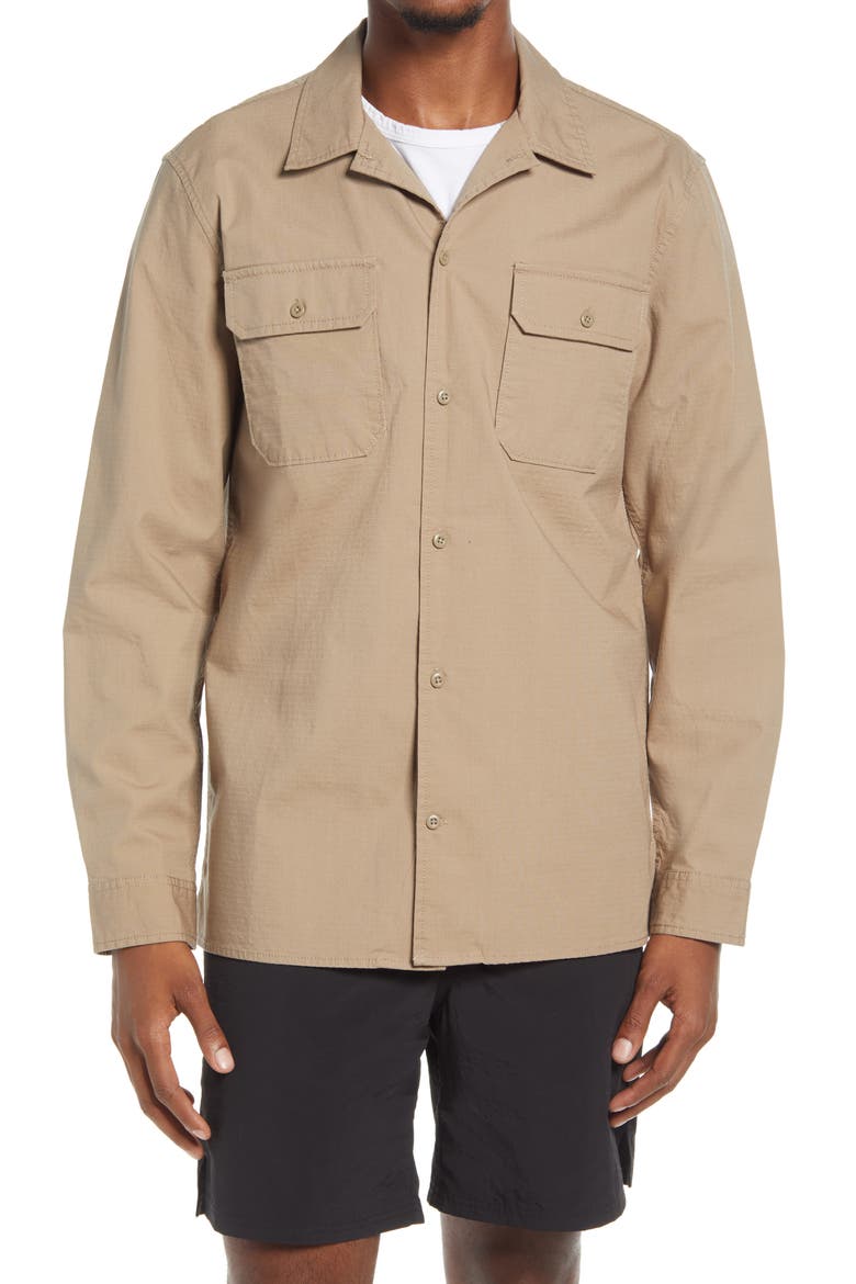 Long Sleeve Utility Shirt, Alternate, color, TAN TIMBER