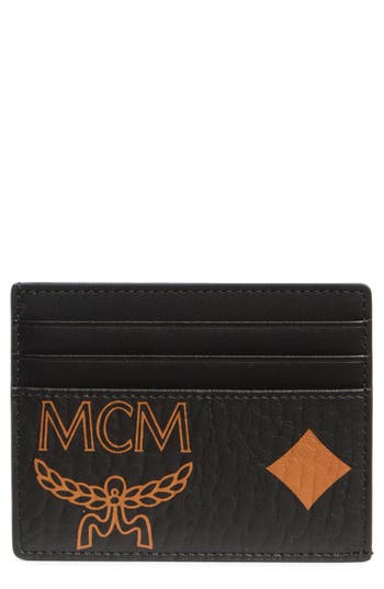 Mcm Aren Card Wallet In Black