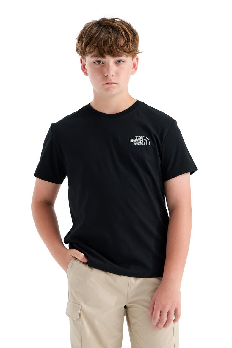Kids' Alien Relaxed Graphic Tee, Alternate, color, TNF BLACK