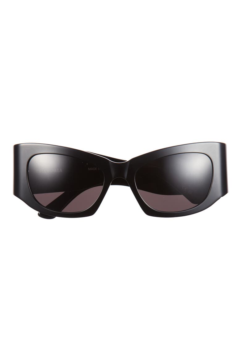 54mm Cat Eye Sunglasses, Main, color, BLACK BLACK GREY