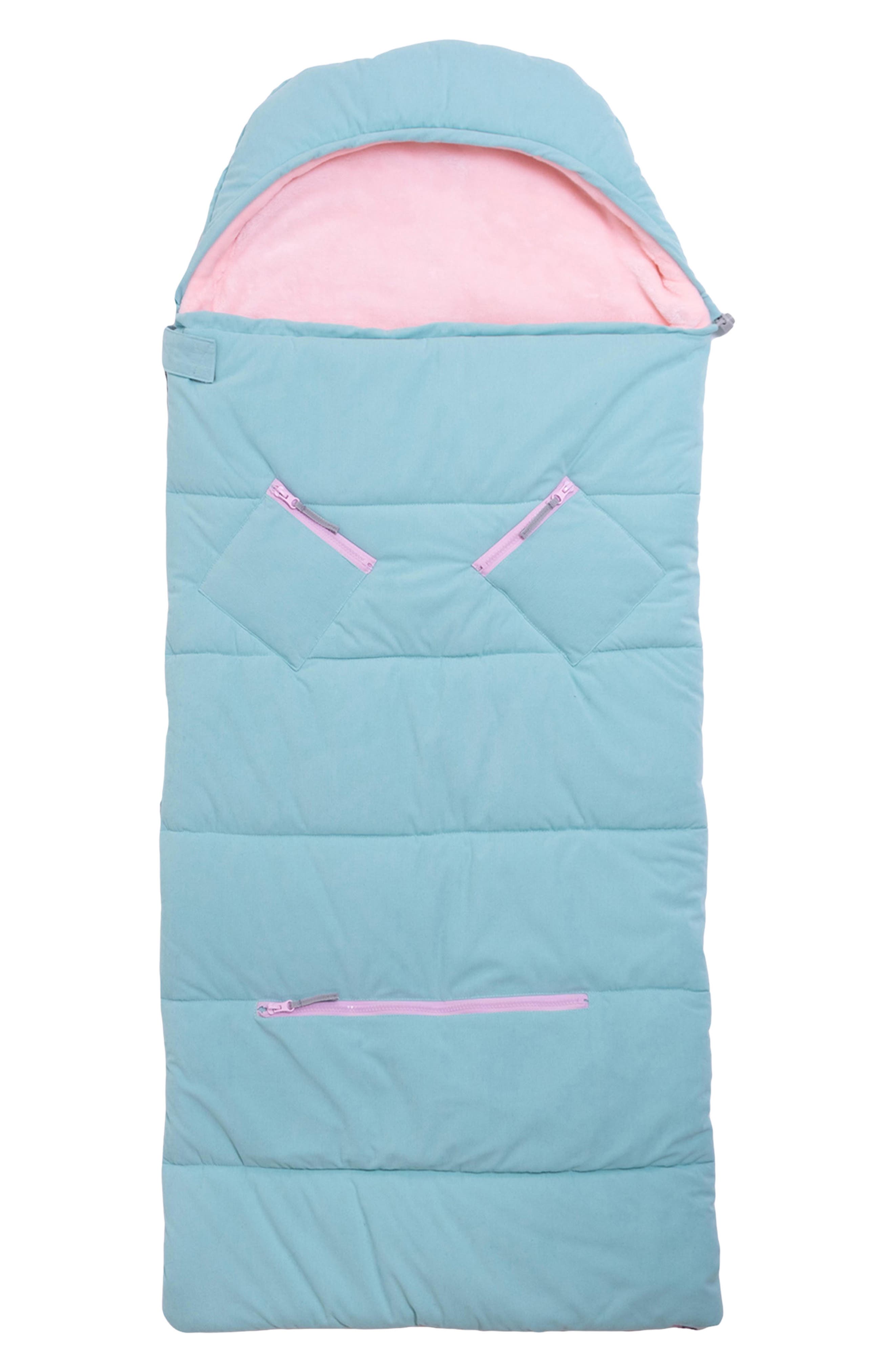 Kids' Sleep-n-Pack Sleeping Bag Backpack, Alternate, color, AQUA