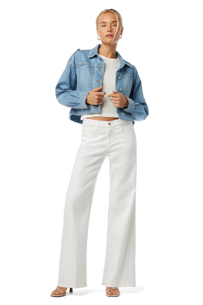 The Lou Lou Low Rise Wide Leg Jeans, Alternate, color, WHITE