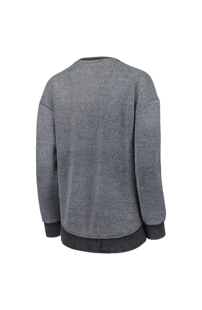 PRESSBOX Women's Pressbox Black Georgia Bulldogs Ponchoville Pullover Sweatshirt, Alternate, color, Black