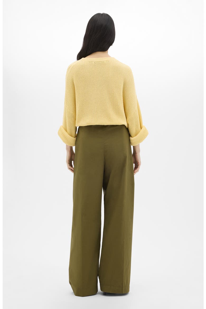 Draped Crew Knit, Alternate, color, Sun