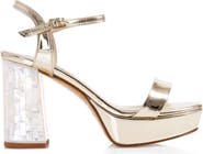 Freya Rose Gigi Champagne Pearl Heel Sandal