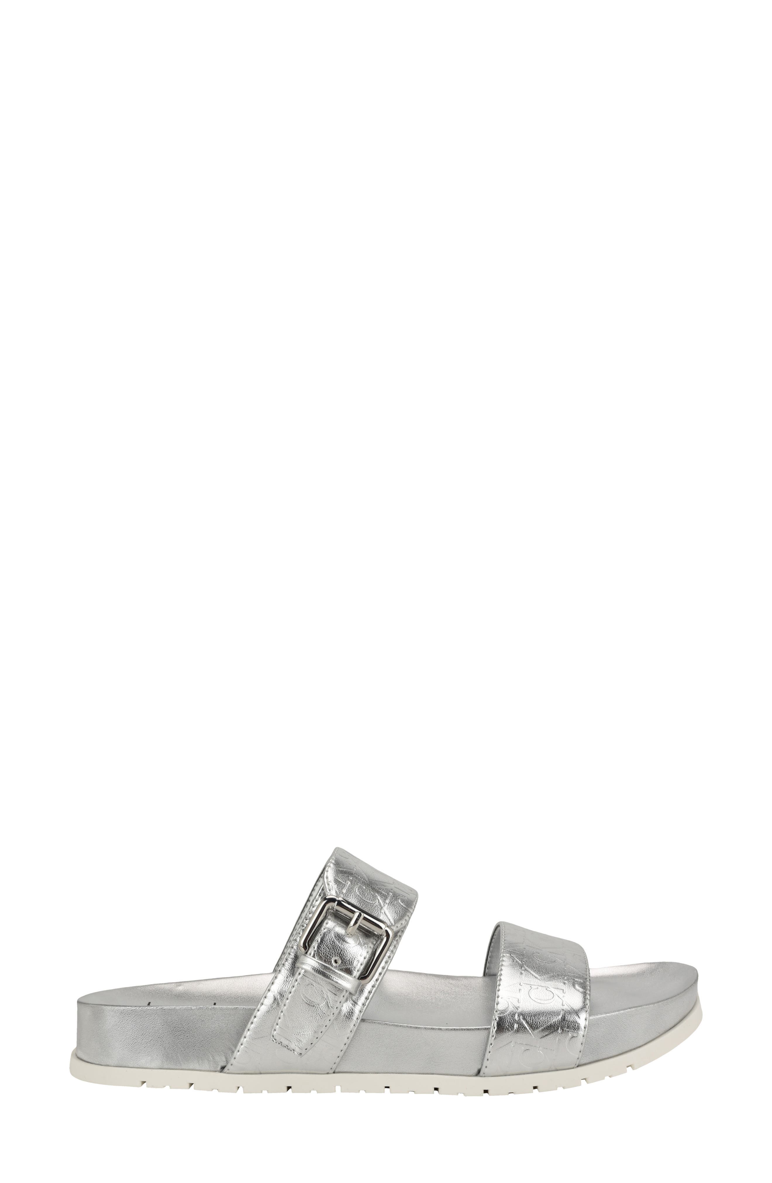 Landesa Slide Sandal, Alternate, color, SILVER