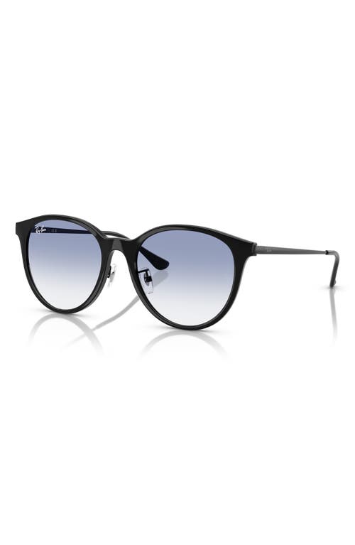 Ray Ban Ray-ban 55mm Gradient Round Sunglasses In Black