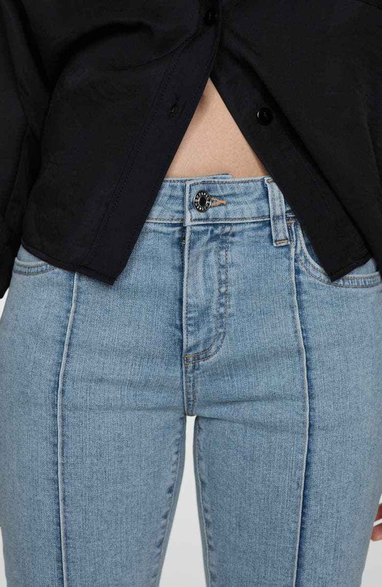 MANGO Slim Fit Capri Jeans, Alternate, color, Light Blue