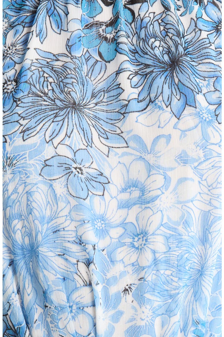 Tierra Floral Print Halter Jumpsuit, Alternate, color, BLUES