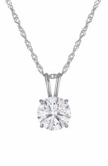 FZN 14K Gold Lab Grown Diamond Pendant Necklace
