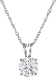 FZN 14K Gold Lab Grown Diamond Pendant Necklace