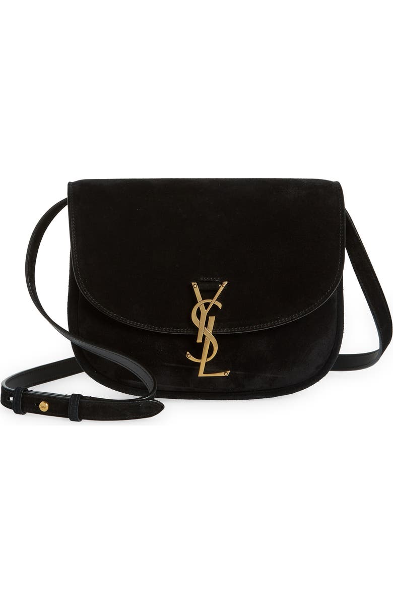Saint Laurent Medium Kaia Suede Crossbody Bag, Main, color,