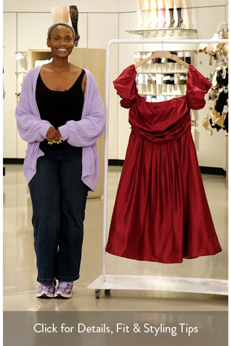 Rosalee Off the Shoulder Cotton Midi Dress video