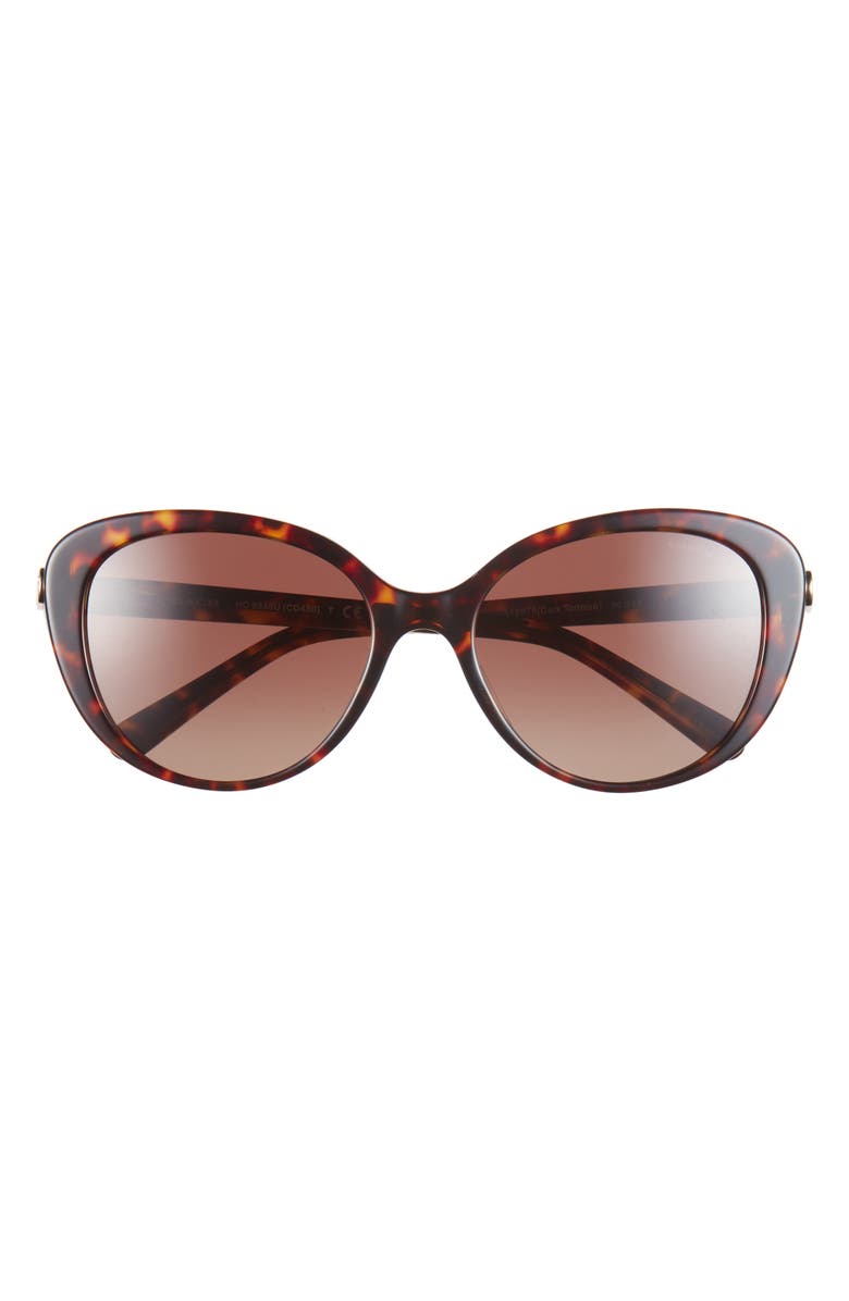COACH 56mm Cat Eye Sunglasses, Main, color, Dk Tort