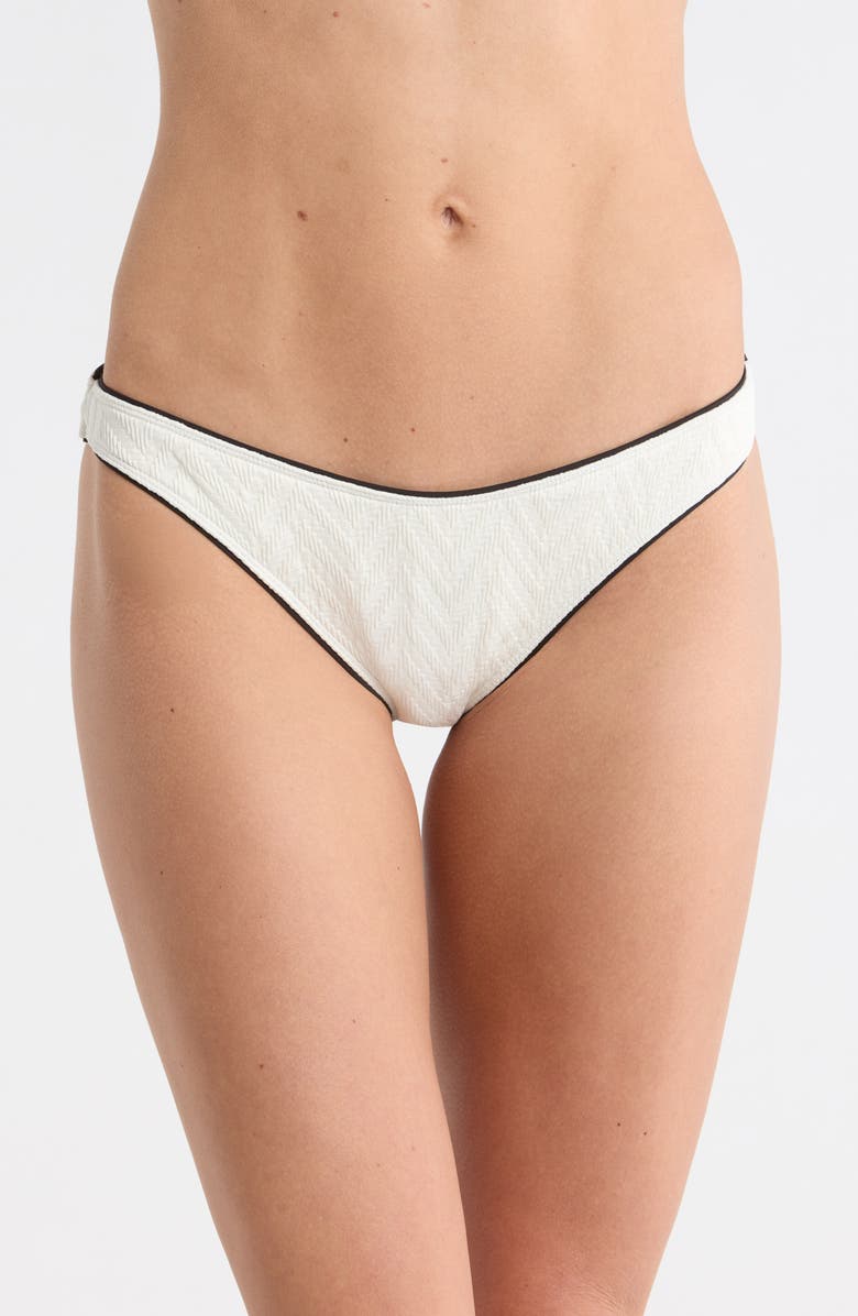 Volcom 'V' Bikini Bottoms, Main, color, Star White