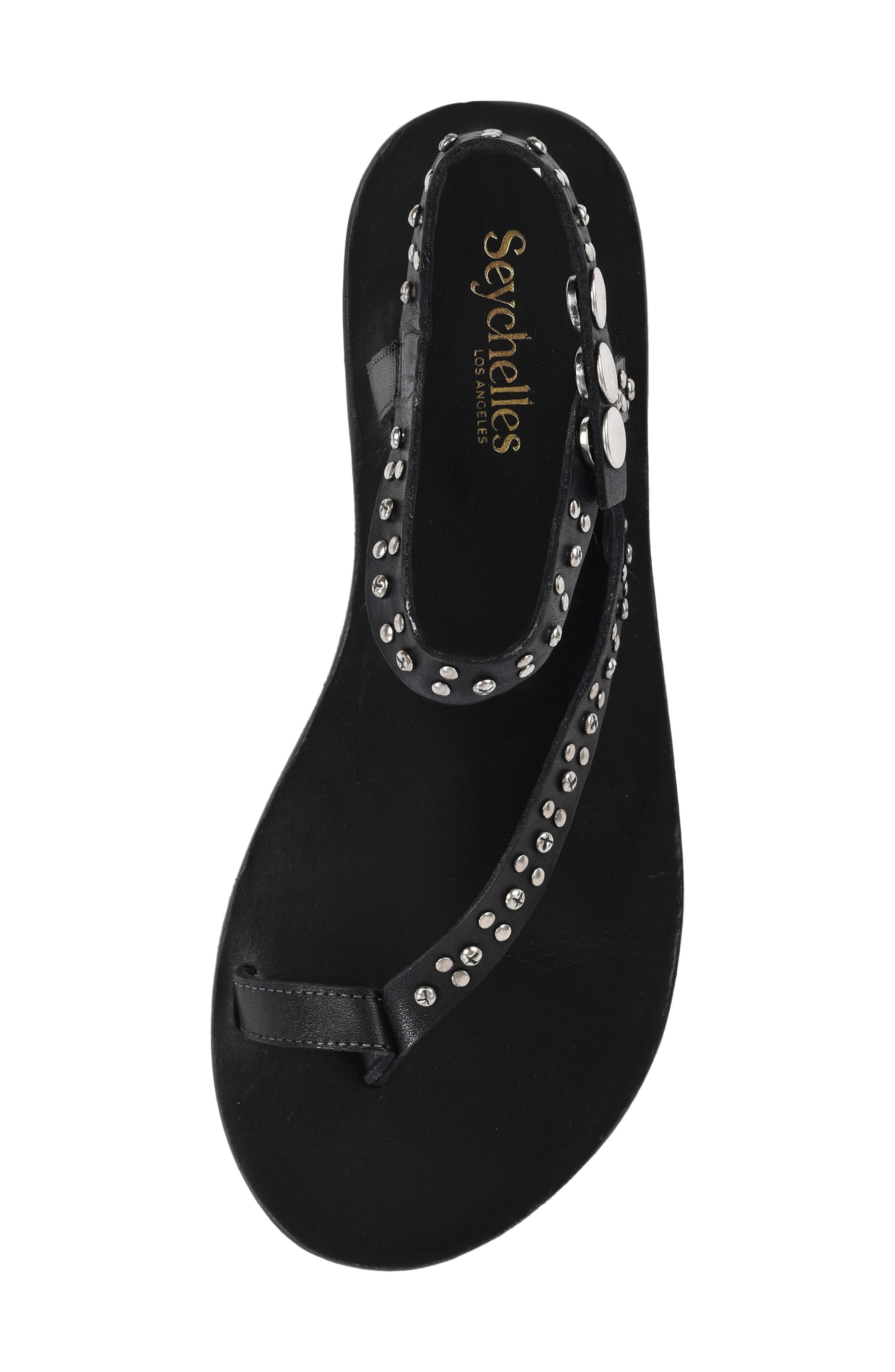Seychelles First Look Embellished Sandal, Alternate, color, Black