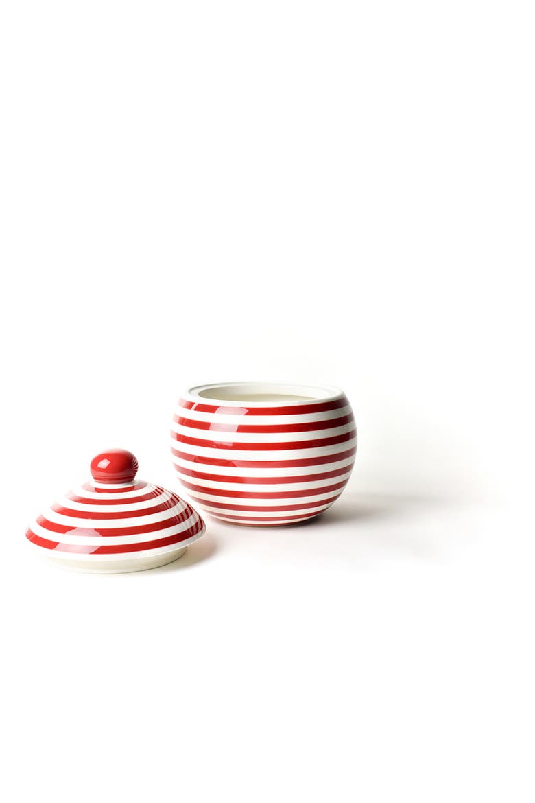 Red Stripe Large Lollipop Jar, Alternate, color, Red