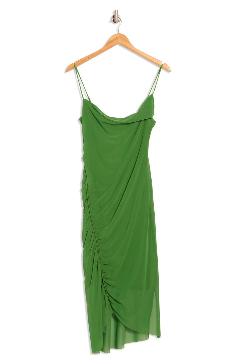 AllSaints Ulla Mesh Slipdress, Alternate, color, Strong Green