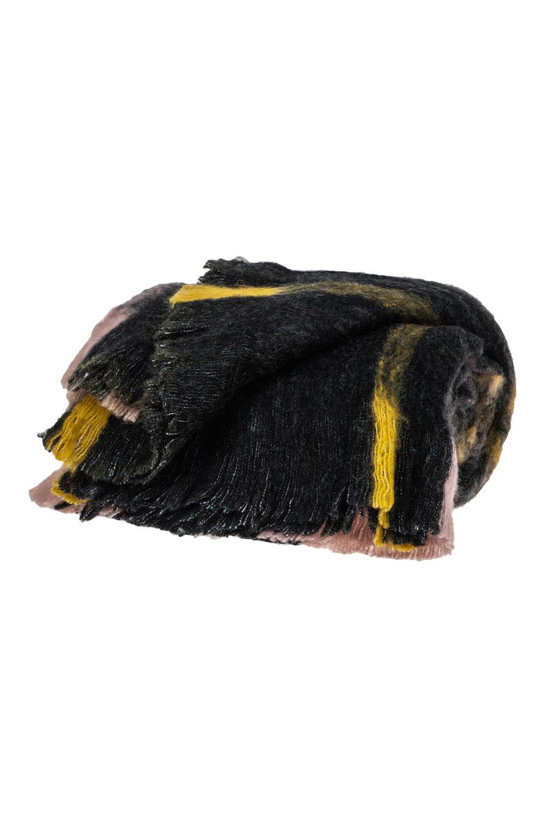 Plaid Throw Blanket, Alternate, color, BLACK MULTI