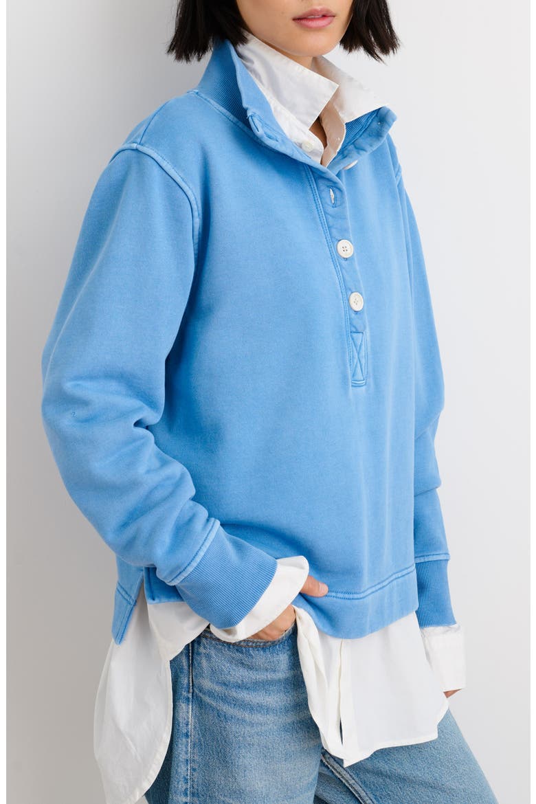 Penny Fleece Pullover, Alternate, color, FADED BLUE