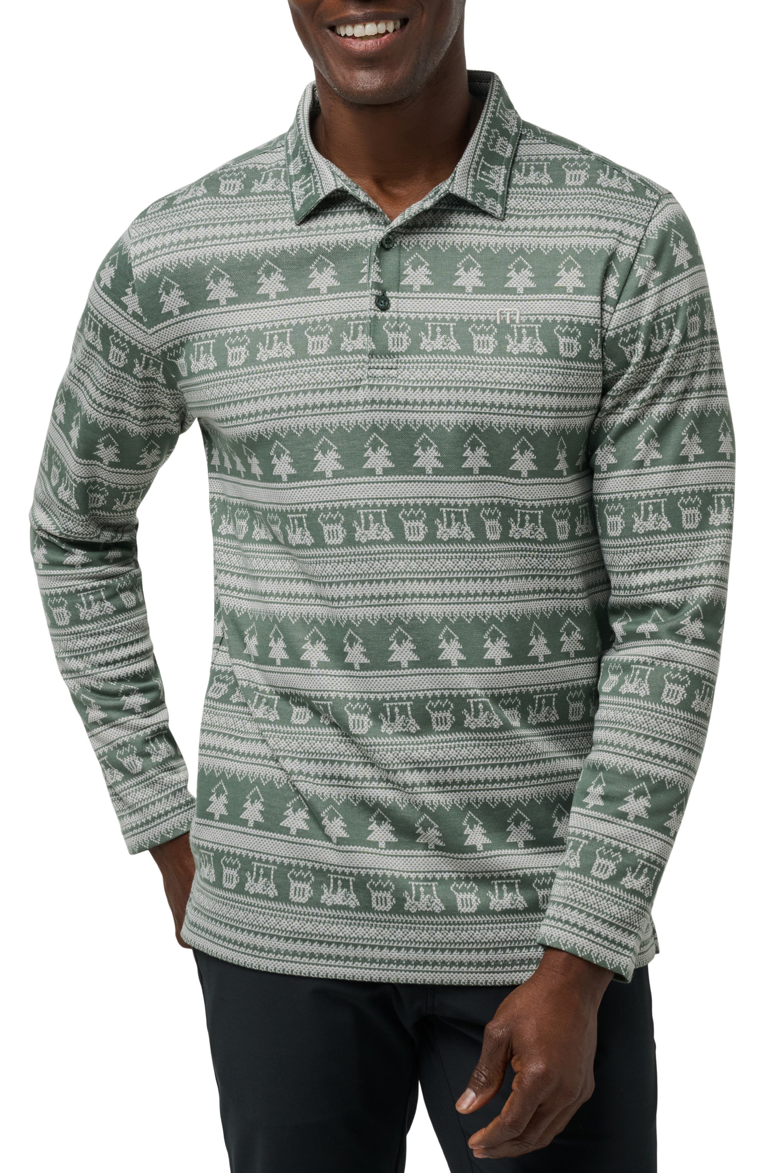 TravisMathew Record Time Long Sleeve Polo