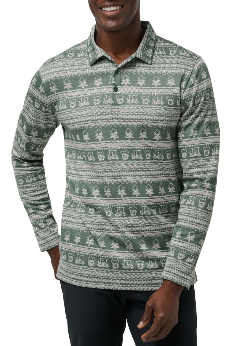 Record Time Long Sleeve Polo, Main, color, LAUREL