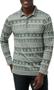 TravisMathew Record Time Long Sleeve Polo