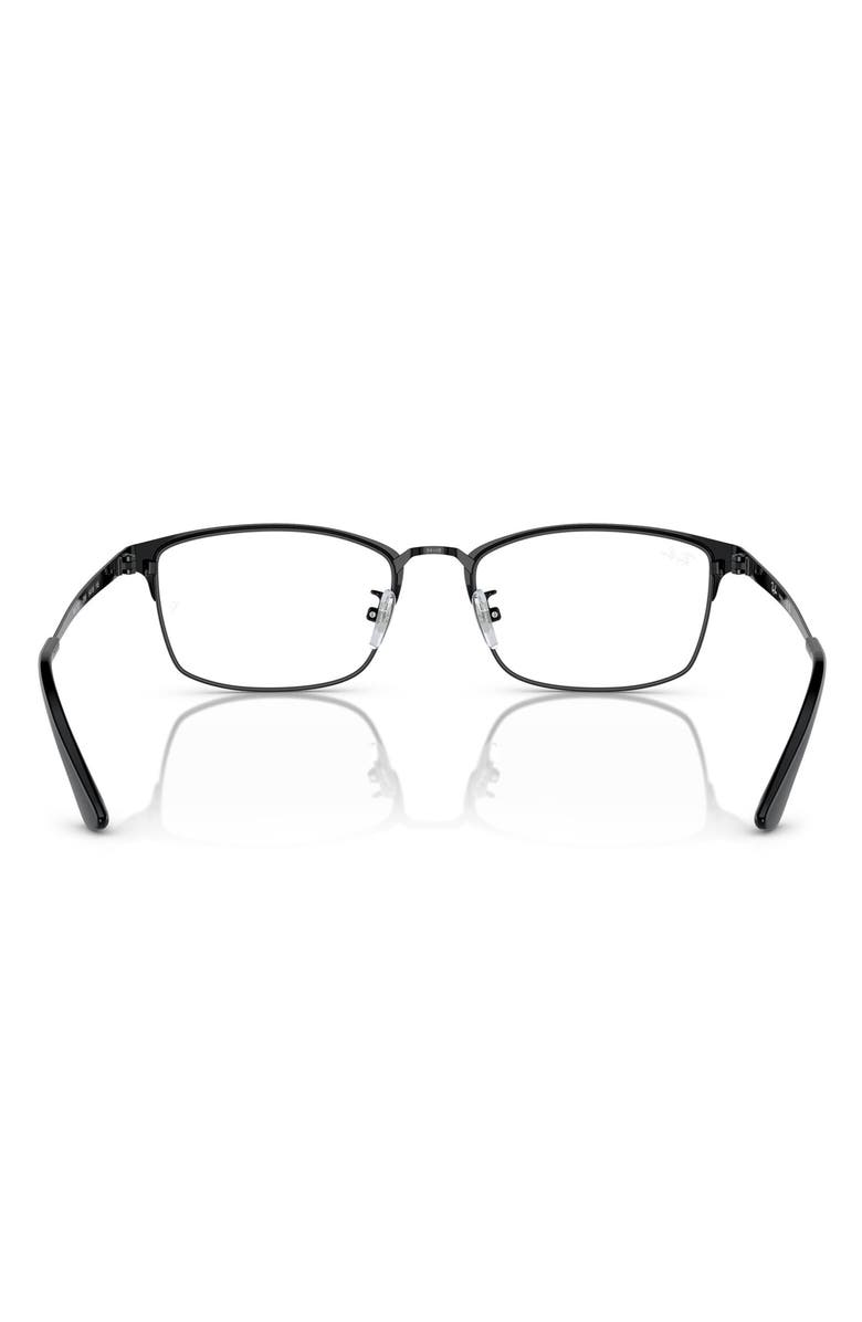 Ray-Ban 56mm Pillow Optical Glasses, Alternate, color, Black