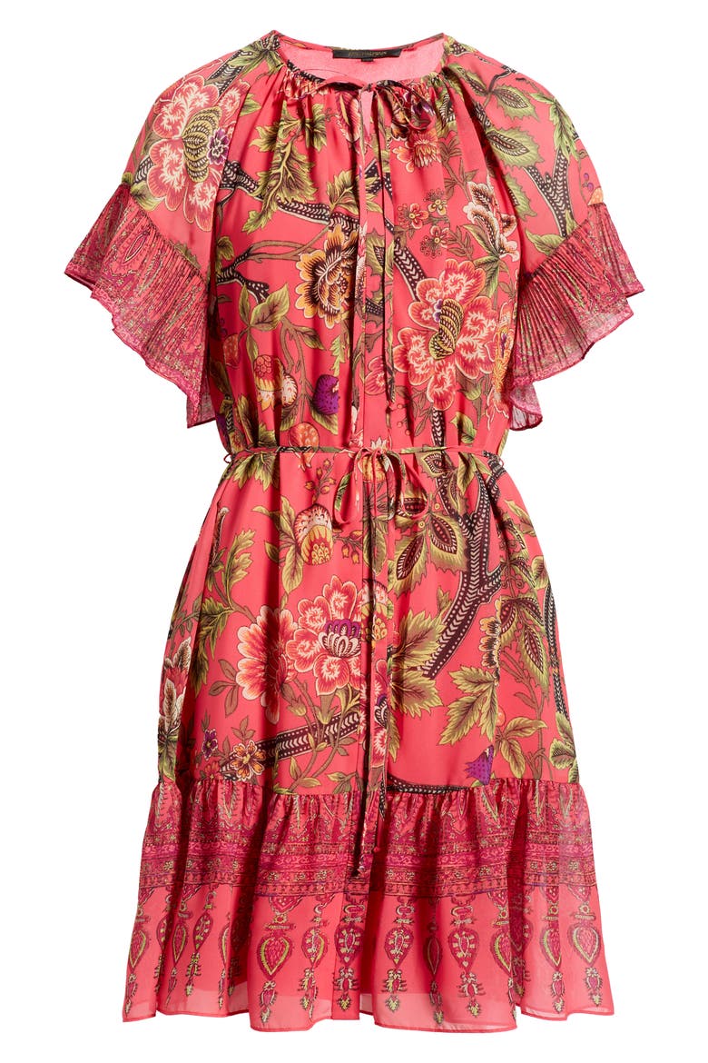 Destiny Floral Print Dress, Alternate, color, POPPY MULTI