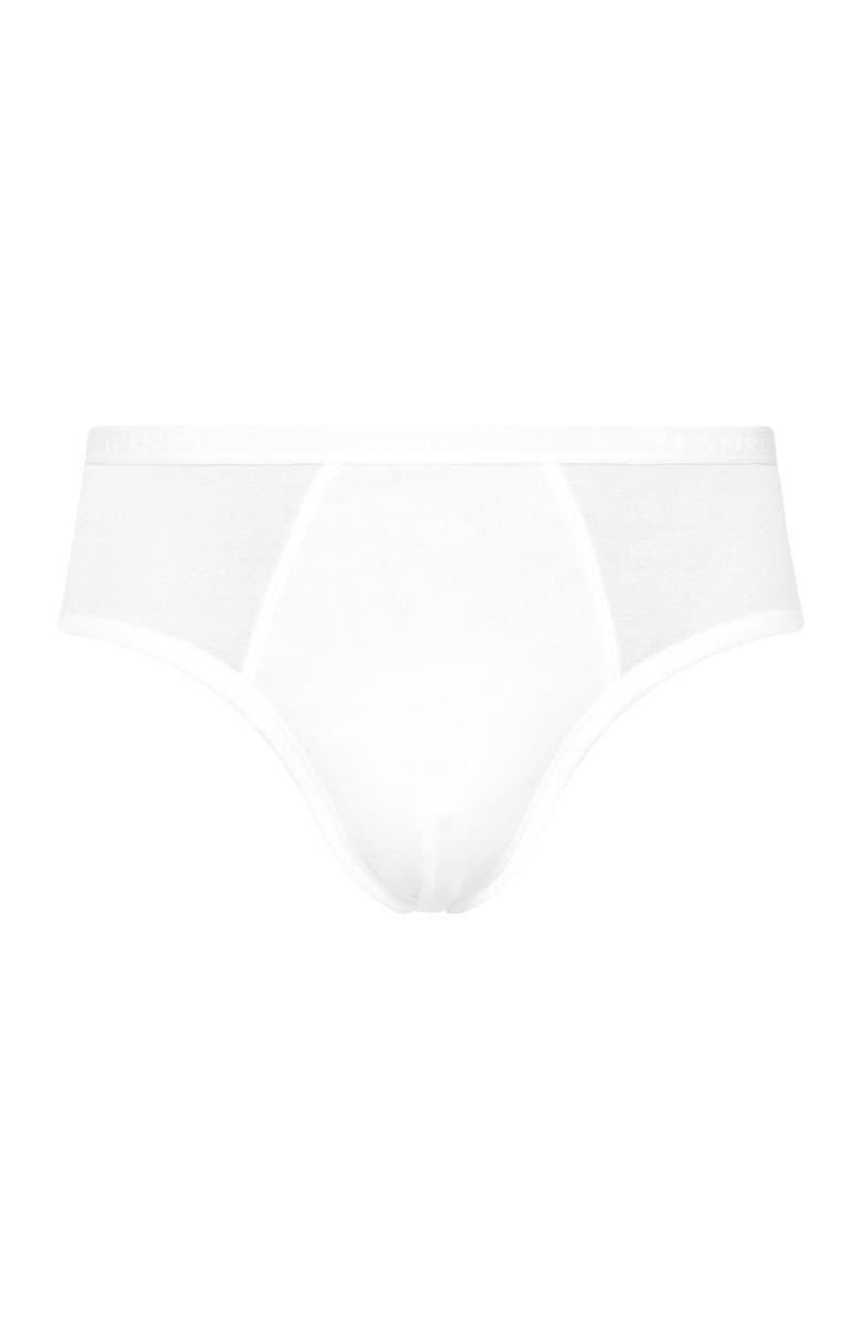 Hanro Cotton Pure Cotton Brief, Main, color, White