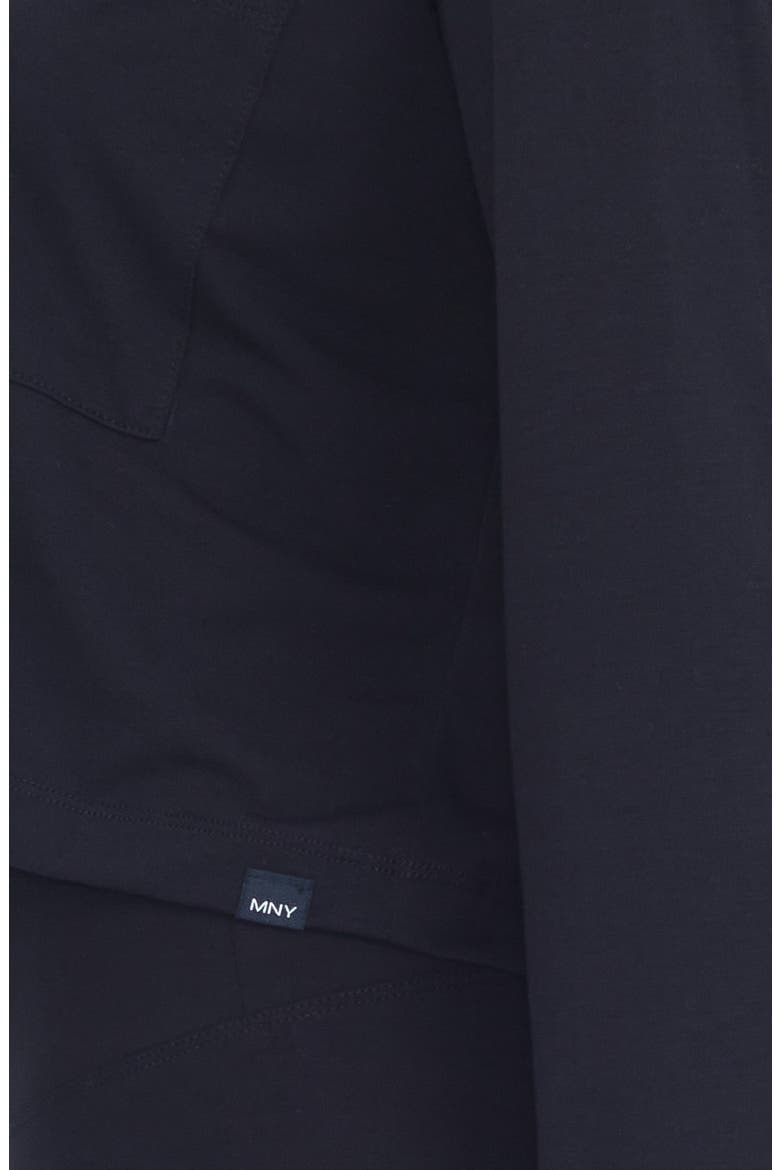 Long Sleeve Boxy Crop Pocket T-Shirt, Alternate, color, BLACK