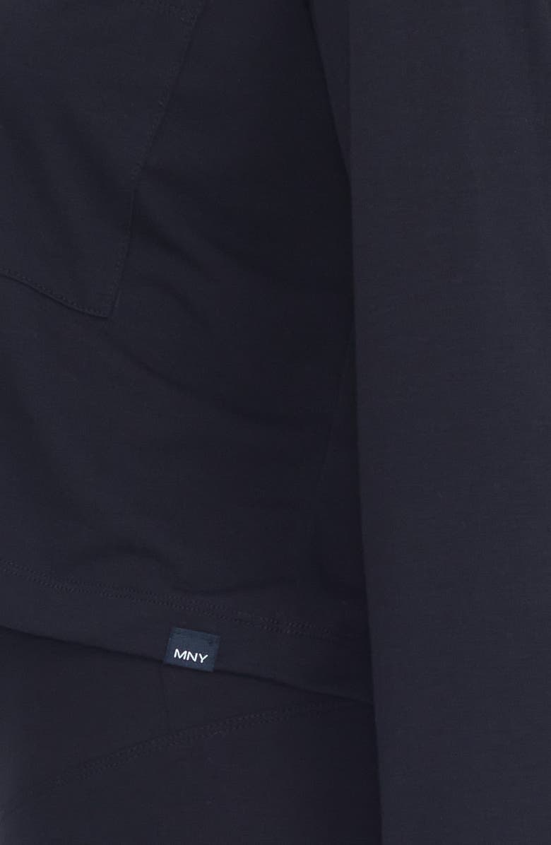 Marc New York Performance Long Sleeve Boxy Crop Pocket T-Shirt, Alternate, color, 