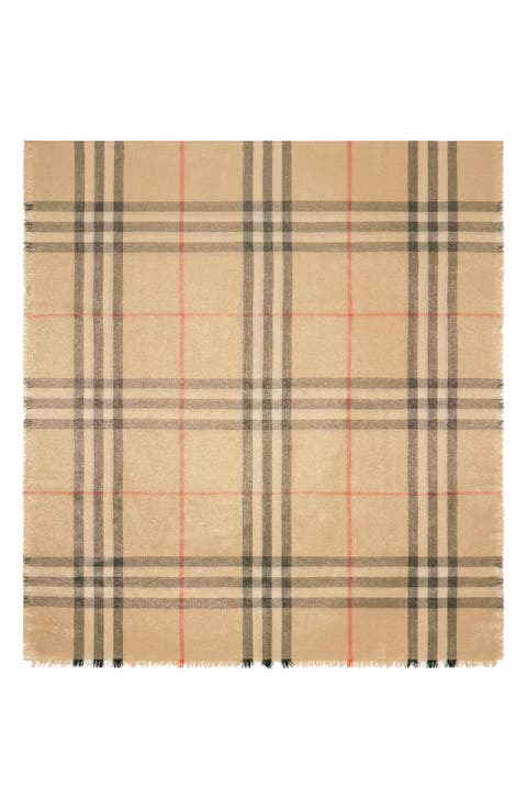 Metallic Wool & Silk Scarf