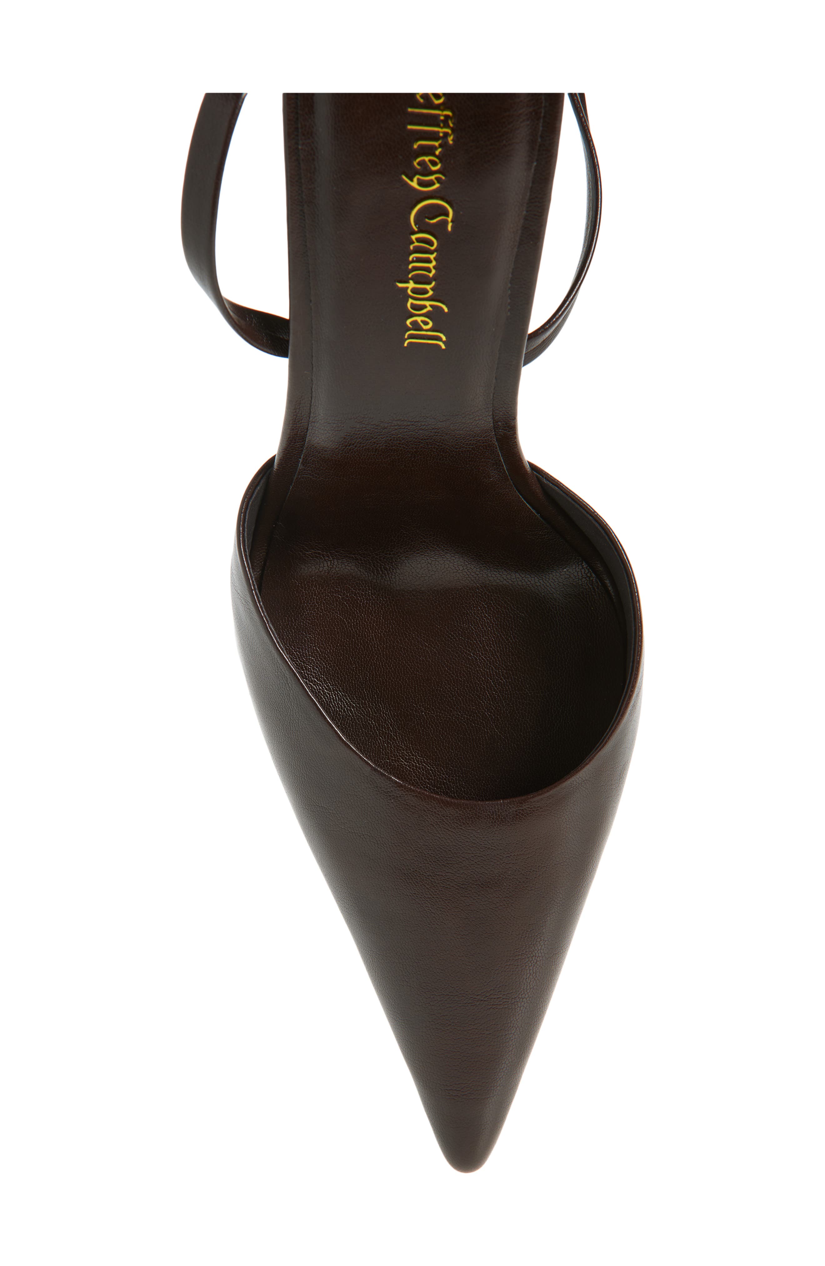 Accural Ankle Wrap Pointed Toe Pump, Alternate, color, COFFEE