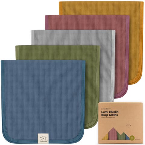 5-Pack Lumi Muslin Burp Cloths
