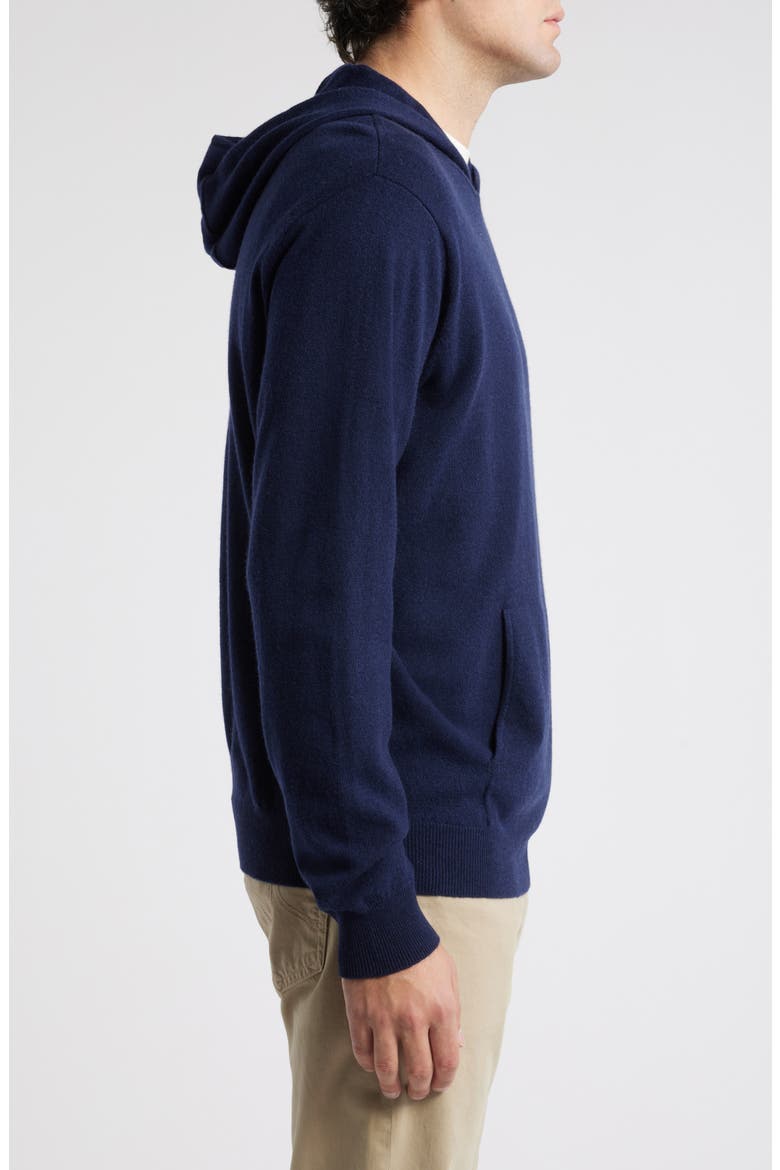 Conway Wool & Cashmere Hoodie Sweater, Alternate, color, NAVY