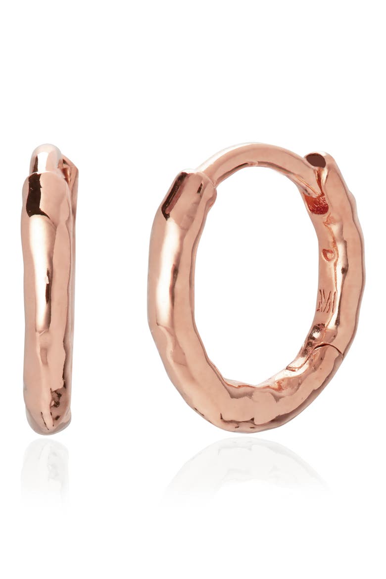 MV Siren™ Muse Mini Huggies, Main, color, 18K ROSE GOLD VERMEIL