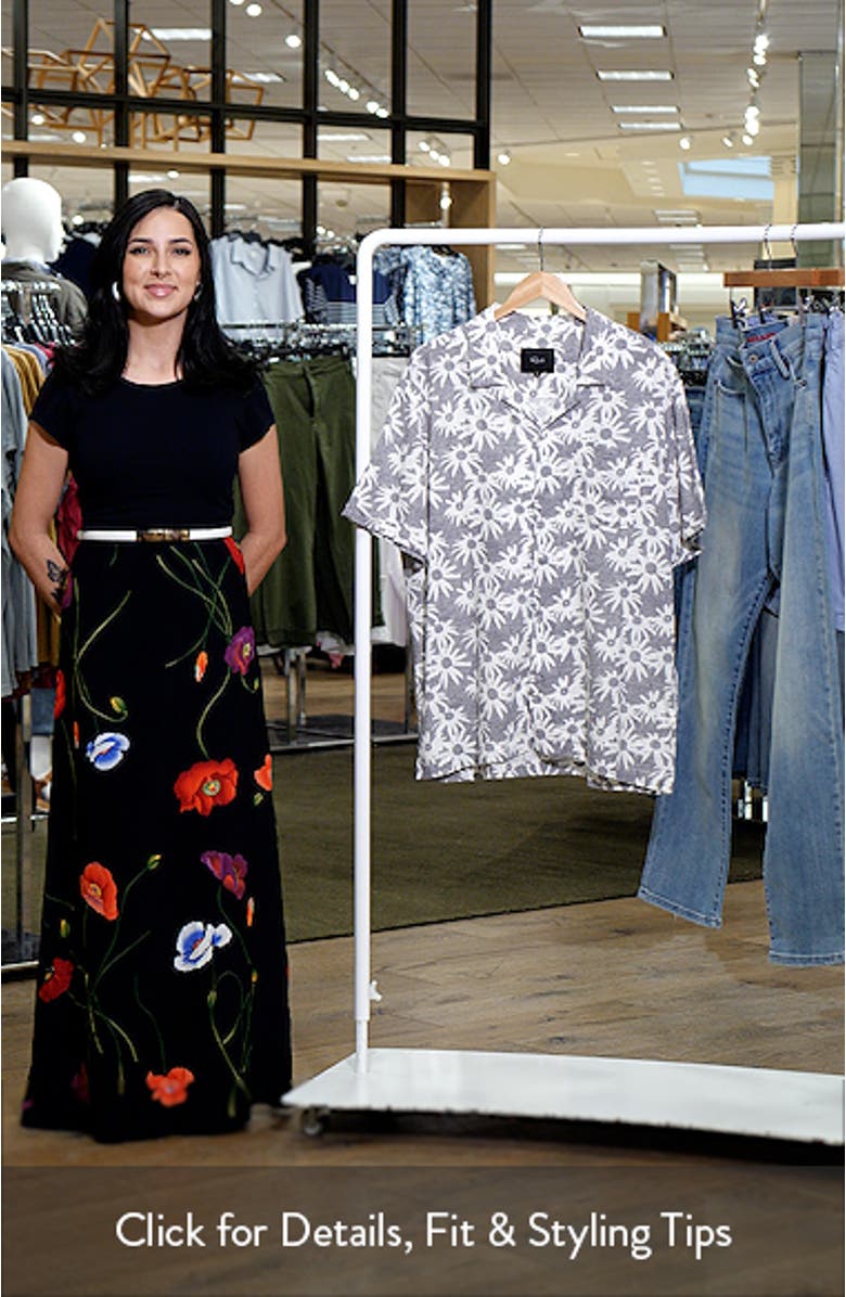 Waimea Short Sleeve Linen Blend Camp Shirt, sales video thumbnail