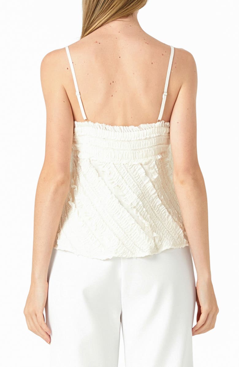 Endless Rose Ruffle Sleeveless Top, Alternate, color, Cream