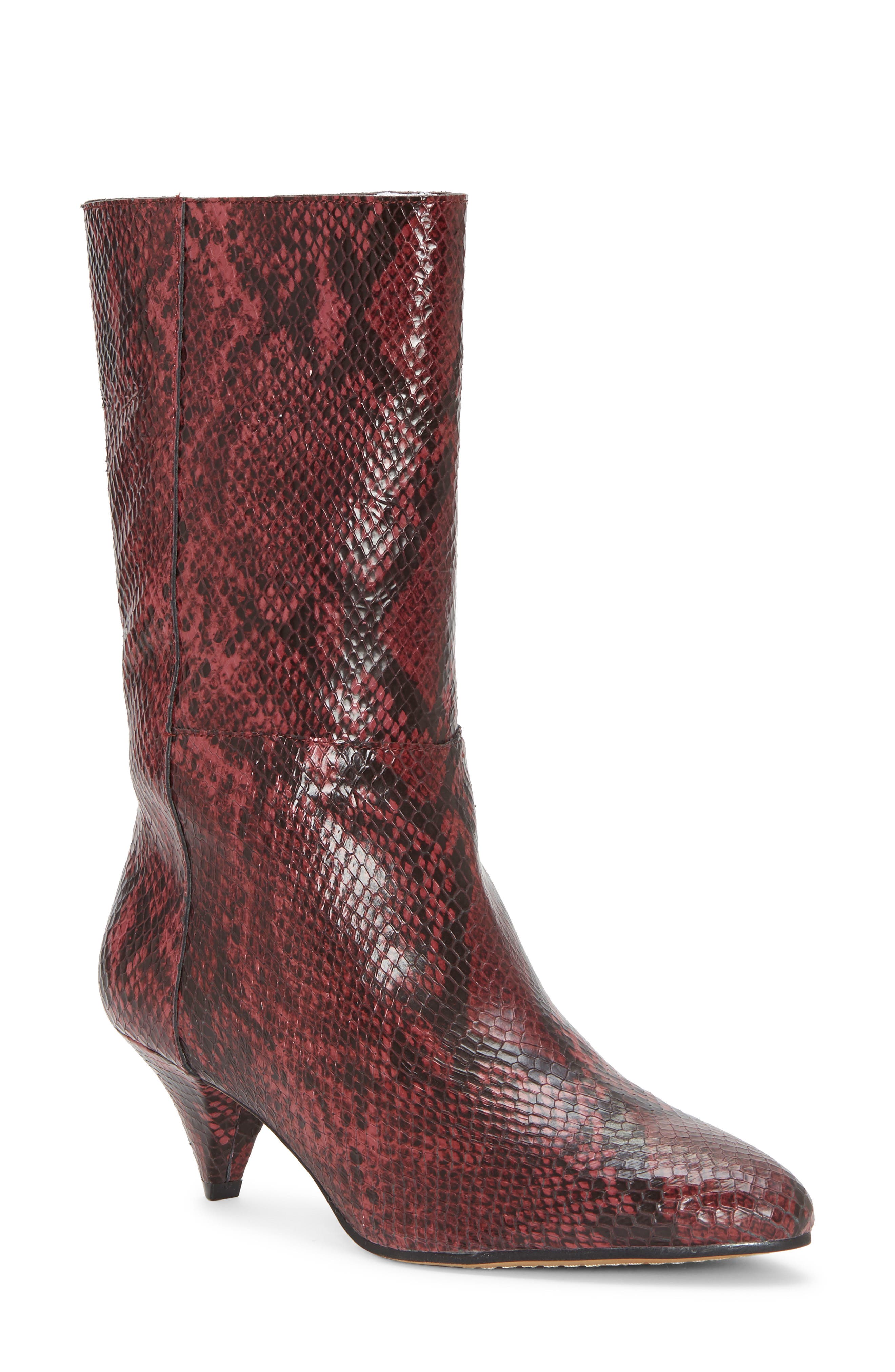 Rastel Boot, Main, color, DARK RED LEATHER