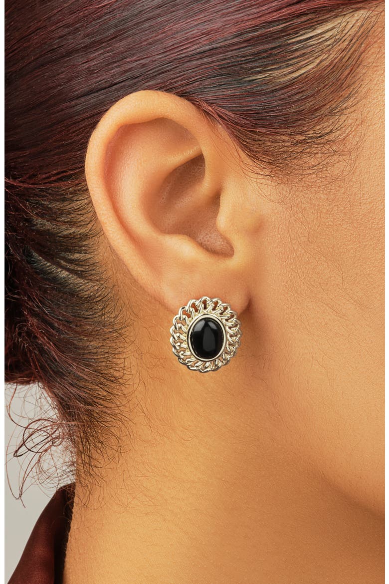 Ainsley Stud Earrings, Alternate, color, SILVER