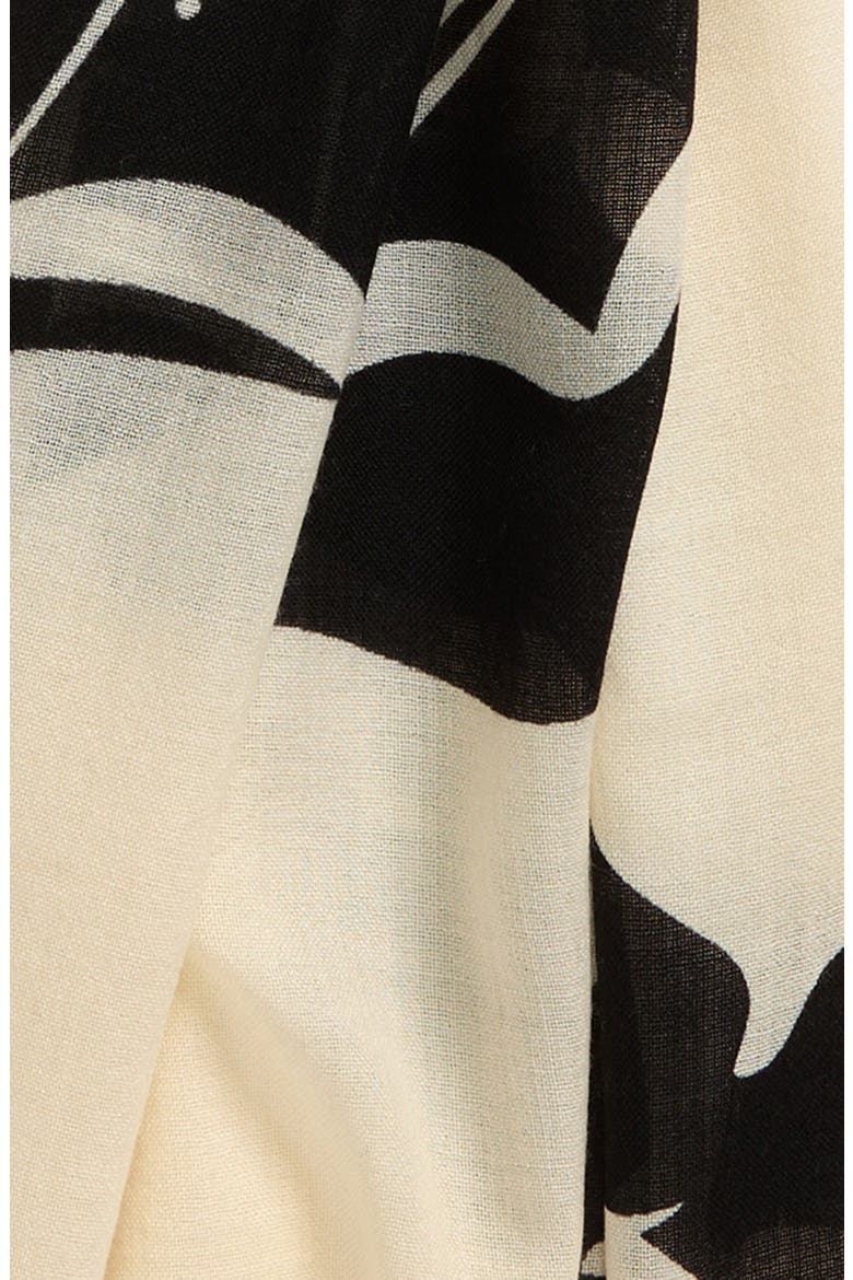 Equestrian Knight Wool Fringe Scarf, Alternate, color, CALICO