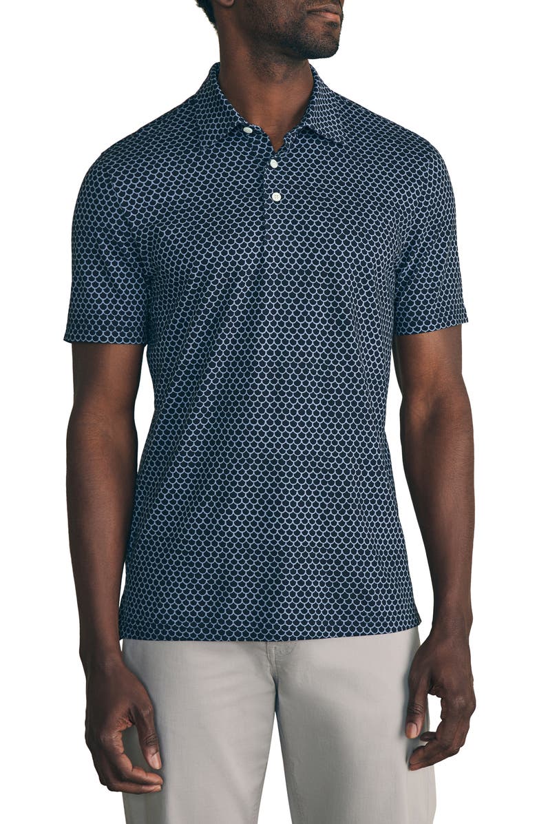 Faherty Movement Pima Cotton Blend Piqué Polo, Main, color, 