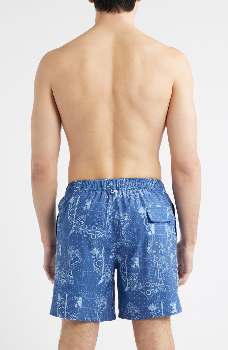 Peter Millar Robusto Swim Trunks, Alternate, color, Windsor Blue