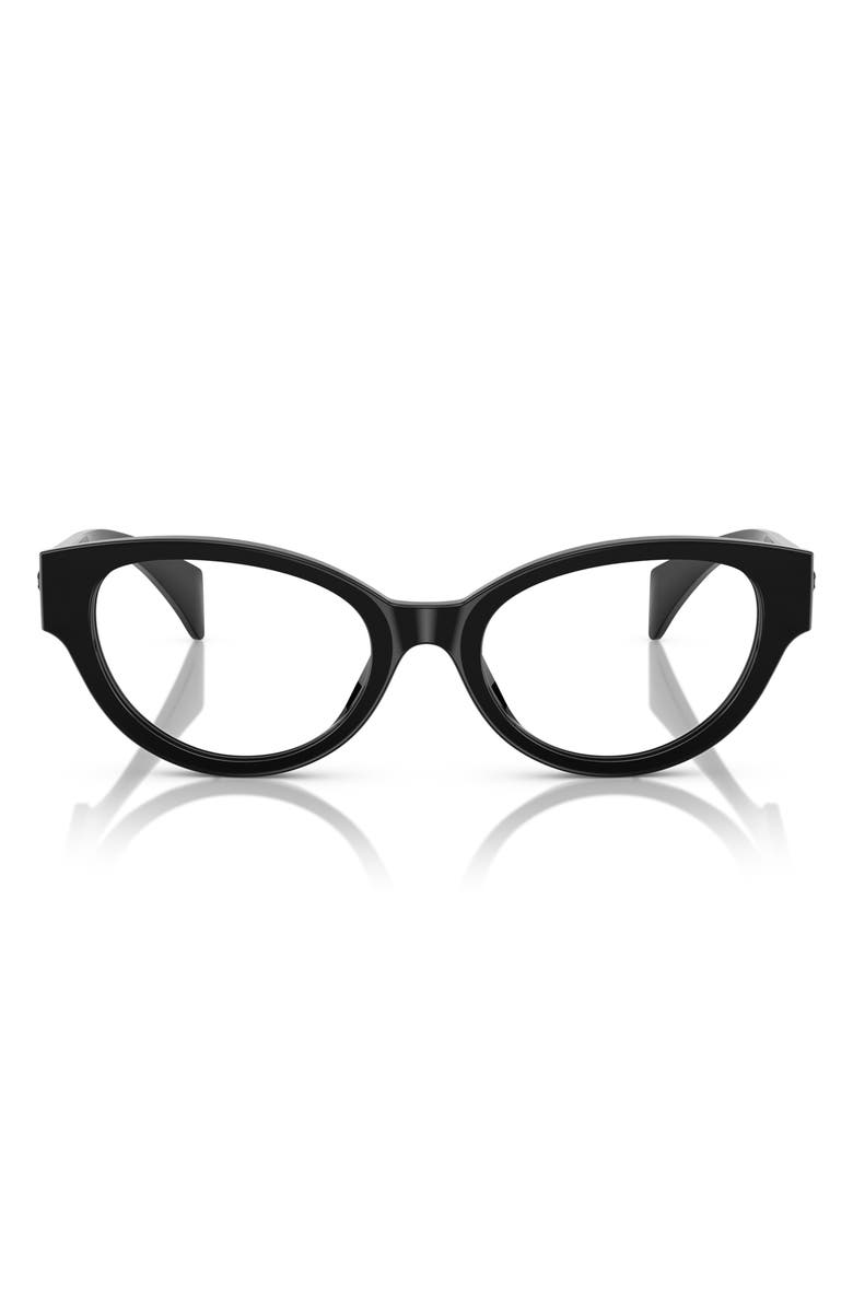 Versace 53mm Cat Eye Optical Glasses, Main, color,