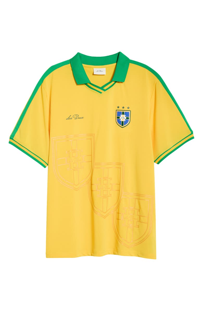 Les Deux Brazil Football Jersey, Alternate, color, Lemon Yellow