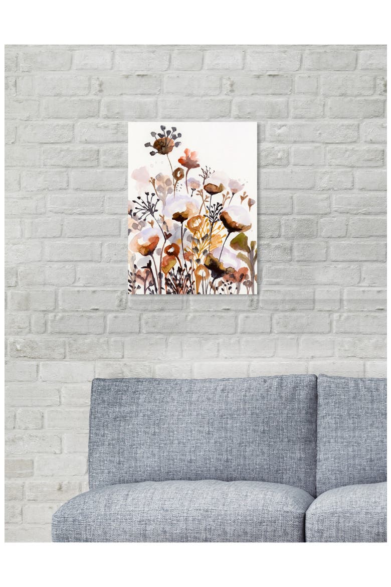 Deep Forest Earthy Brown Canvas Wall Art, Alternate, color, BROWN ORANGE WHITE