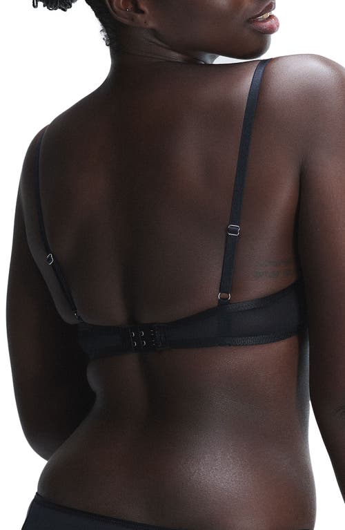 Savage X Fenty Puff Cherries Unlined Demi Bra In Black
