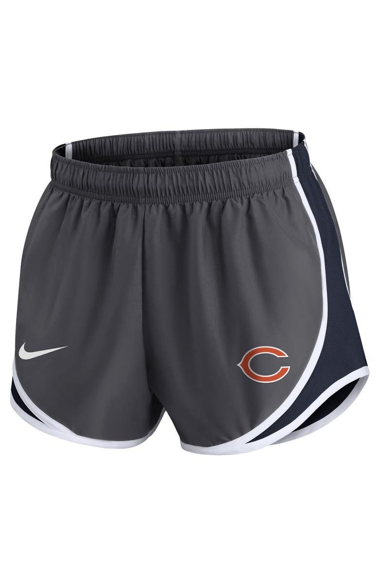Nike Women's Nike Charcoal Chicago Bears Logo Performance Tempo Shorts, Alternate, color, Charcoal