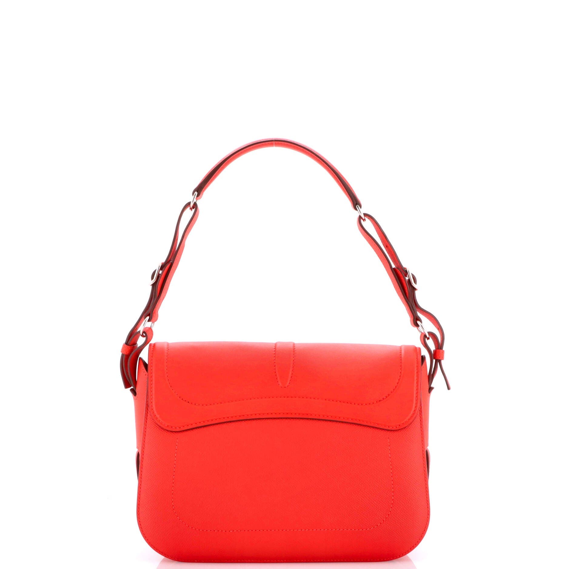 Pre-Owned Hermes Harnais Shoulder Bag Epsom and Swift, Alternate, color, Rouge Tomate